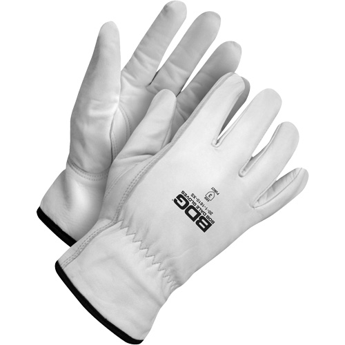 Puncture-Resistant Driver Gloves, Medium, Grain Goatskin Palm