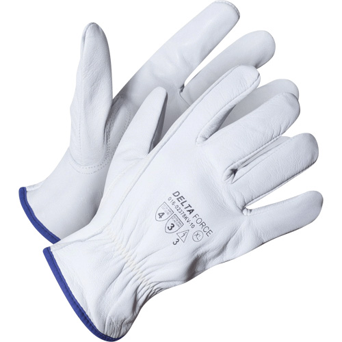 Delta Force Driver's Glove, 8/Medium, Grain Goatskin Palm, Kevlar® Inner Lining