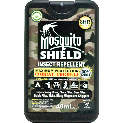 Pocket-Sized Mosquito Shield™ Insect Repellent, 30% DEET, Spray, 40 ml