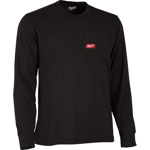 Gridiron™ Long-Sleeved Pocket-T-Shirt, Men's, Medium, Black