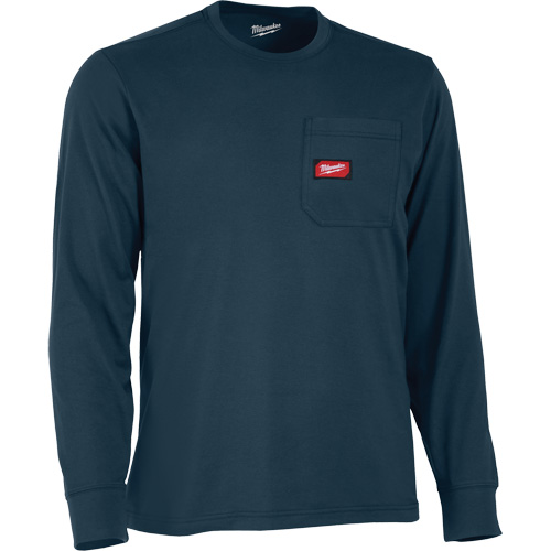 Gridiron™ Long-Sleeved Pocket-T-Shirt, Men's, X-Large, Blue