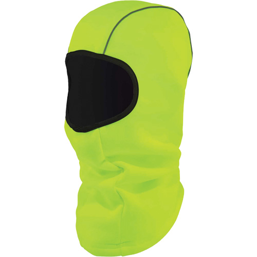 N-Ferno 6821HCV Balaclava Face Mask, Fleece, High-Visibility Lime-Yellow