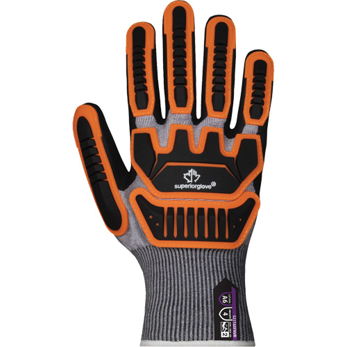 S21TAXFNVB Impact & Cut Resistant Gloves, 10, Foam Nitrile Coated, ASTM ANSI Level A6