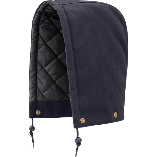 538 Hood for Quilted Safety Parka, Bomber or Coverall, Navy Blue, Cotton