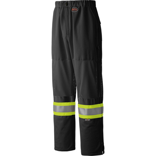 6003BKP Traffic Safety Pants, Polyester, 4X-Large, Black