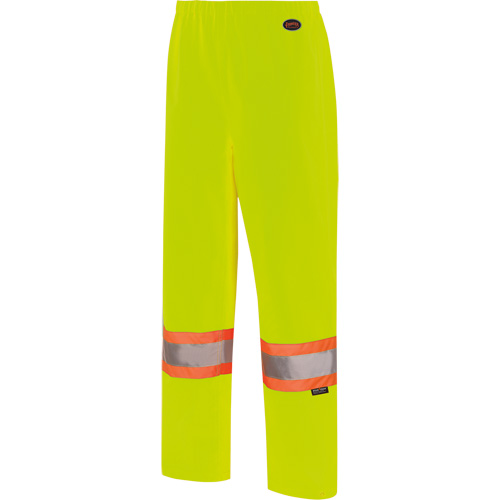5629W Women's Waterproof Bib Pants, Polyester/Polyurethane, 4X-Large, High Visibility Lime-Yellow