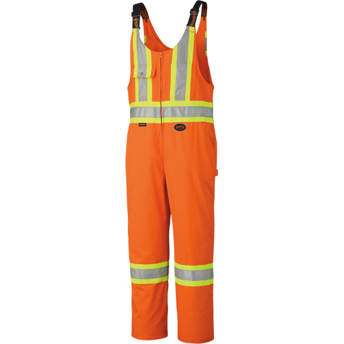 6617ZT High-Visibility Safety Overalls with Leg Zippers, Poly-Cotton, 52 (Tall), High Visibility Orange