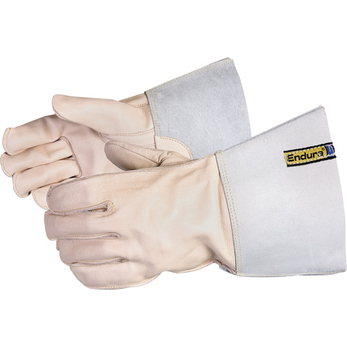 Welder's Gloves with Kevlar® Sewn Out-Seams, Split Cowhide, Size 8