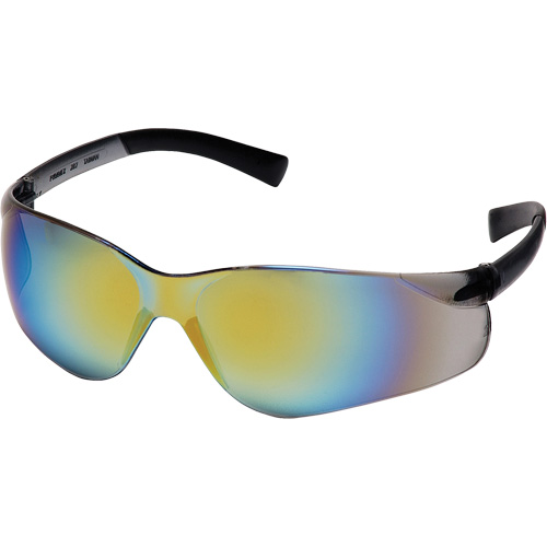Ztek® Safety Glasses, Mirror/Gold Lens, ANSI Z87+/Meets/Exceeds CSA Z94.3