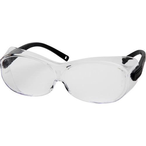 OTS® XL Safety Glasses, Clear Lens, Anti-Scratch, ANSI Z87+/Meets/Exceeds CSA Z94.3