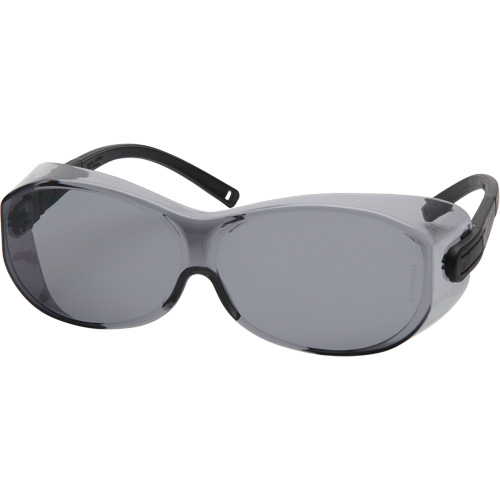 OTS® XL Safety Glasses, Grey Lens, Anti-Scratch, ANSI Z87+/Meets/Exceeds CSA Z94.3