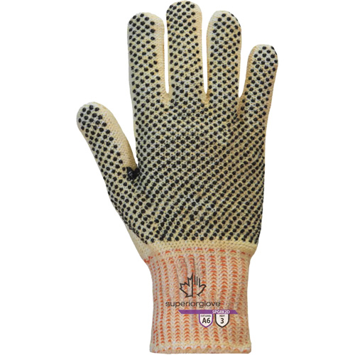 Contender™ SPGRK2D Cut Resistant Gloves, Large, 7 Gauge, PVC Coated, ASTM ANSI Level A6