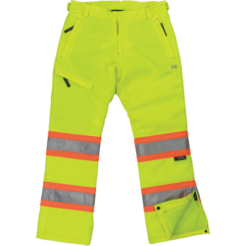 Women’s Insulated Flex Safety Pant, Polyester, 2X-Large, High Visibility Lime-Yellow