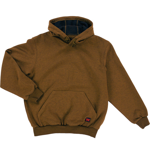 Water Repellent Fleece Pullover Hoodie, Men's, Medium, Brown