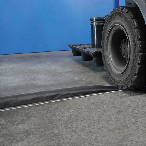 Modular Drive-Over Diverter Berm Kit, W x 12' L x 2" H, Foam Wall