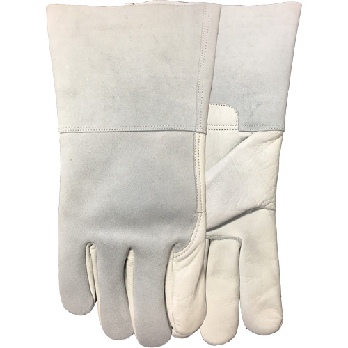 2757E Fabulous Fabricator Fitter's Gloves, Large, Grain Cowhide Palm, Cotton Fleece Inner Lining