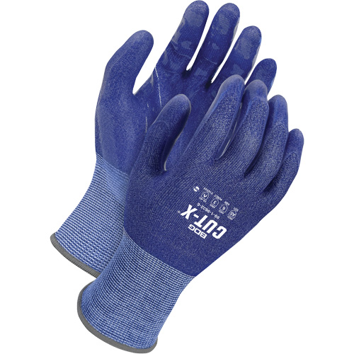 Cut-X Cut-Resistant Gloves, 11, 18 Gauge, Silicone Coated, ASTM ANSI Level A9