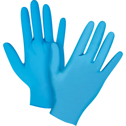 Vending Pack Disposable Gloves, Small, Nitrile, 4.5-mil, Powder-Free, Blue, Class 2