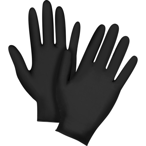 Vending Pack Disposable Gloves, X-Large, Nitrile, 5-mil, Powder-Free, Black, Class 2