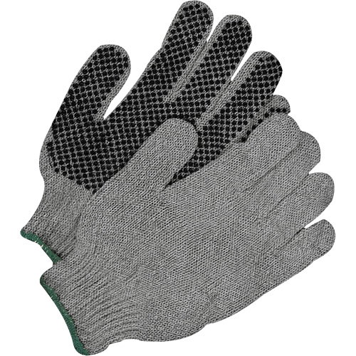 Grip Gloves, Poly/Cotton, Single Sided, X-Large