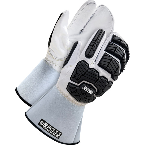 Lined 1-Finger Mitt with 5" Cuff, X-Large, ASTM ANSI Level A6