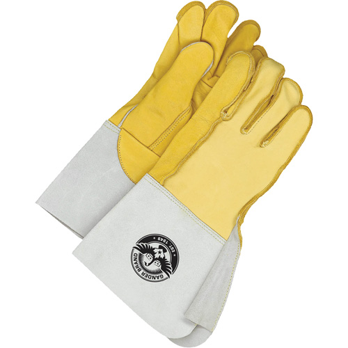 Welder's Gloves with 5.5" Cuff, Grain Cowhide, Size 8.5