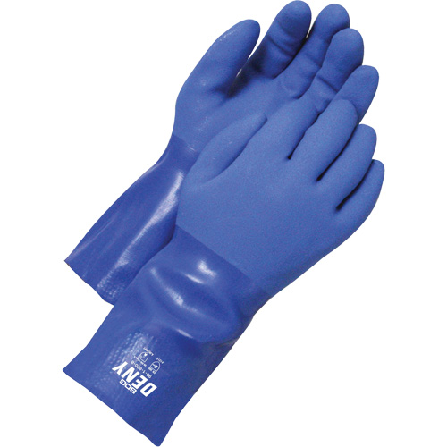 Textured Gloves, Size 12, 12" L, PVC, Cotton Inner Lining