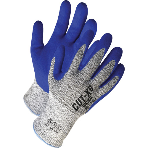 Cut-X® Gloves with Elastic Knit Wrist & Hemmed Cuff, 13, 13 Gauge, Nitrile Coated, ASTM ANSI Level A9