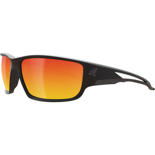 Kazbek Safety Glasses, Red/Mirror Lens, Anti-Scratch, ANSI Z87+/MCEPS GL-PD 10-12/Meets/Exceeds CSA Z94.3