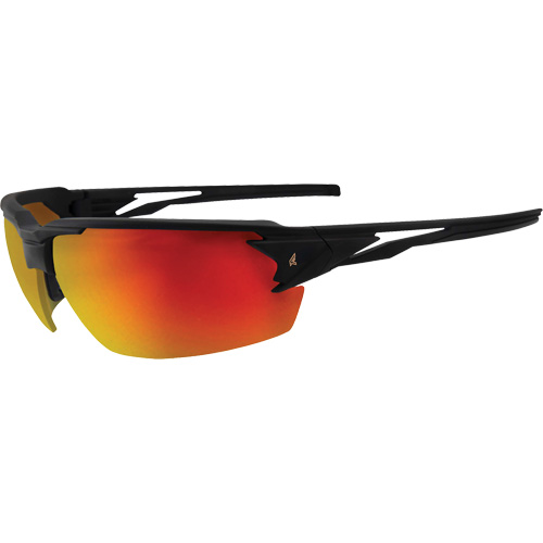 Pumori Safety Glasses, Red/Mirror Lens, Anti-Scratch, ANSI Z87+/MCEPS GL-PD 10-12/Meets/Exceeds CSA Z94.3
