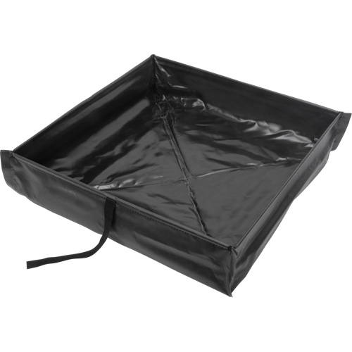 Collapsible Roll-Up Spill Berm, 15 US gal. Capacity, 2' W x 2' L x 6" H
