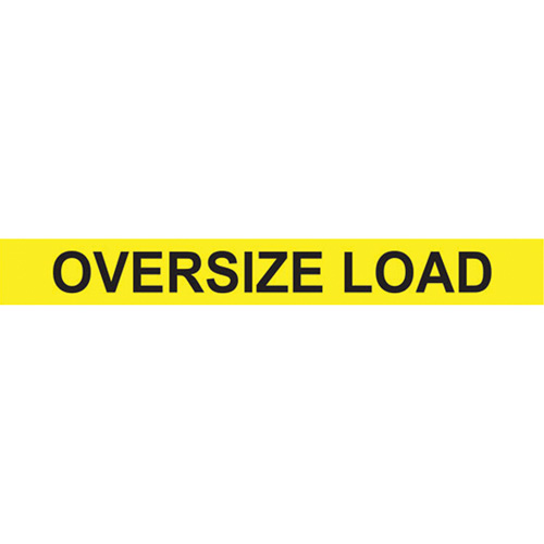 Oversize Load Heavy Haul Sign, Decal/Vinyl, 96" W x 12" H