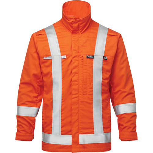 UltraSoft® 7 oz. Skyline Summer Bomber Jacket, 4X-Large, High Visibility Orange
