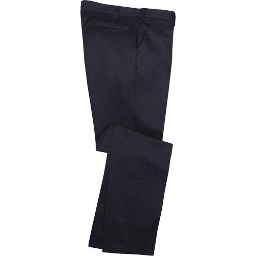 Industrial Work Pants, Cotton, Navy Blue, Size 36, 32 Inseam