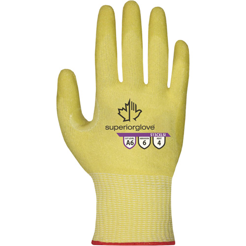 Emerald CX® S13CXLSI Non-Marring Heat-Resistant Gloves, 11, 13 Gauge, Silicone Coated, ASTM ANSI Level A6