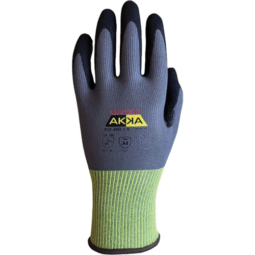 KO-400 Intermediate Cu-Resistant Gloves, 9, 15 Gauge, Nitrile Coated, ASTM ANSI Level A4/EN 388 Level D
