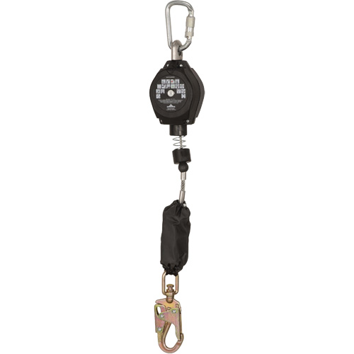 SRL-73302-10LE Self-Retracting Lifeline, 10', Galvanized Steel, Swivel
