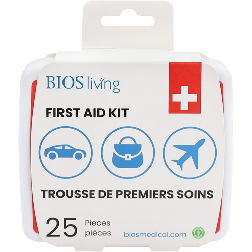 25-Piece Home & Travel First Aid Kit, Plastic B