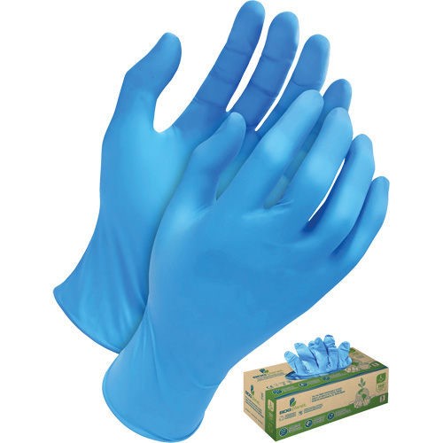Tri-Polymer Disposable Gloves, Medium, Polyethylene, 5-mil, Powder-Free, Blue