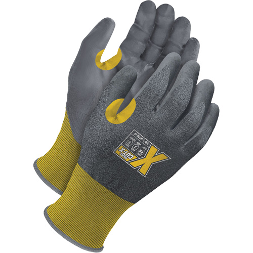 Cut-Resistant Touch Screen Gloves, 7, 21 Gauge, Foam NBR Coated, ASTM ANSI Level A5
