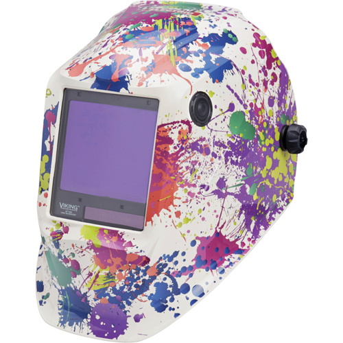 VIKING™ 3350 Creative Spark™ Welding Helmet, 3.74" L x 3.34" W View Area, 5 - 13 Shade Range