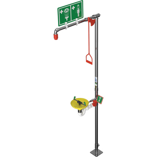 Combination Shower with Open ABS Bowl & Top Inlet, Pedestal