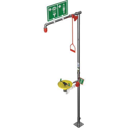Combination Shower with Open ABS Bowl & Top Inlet, Pedestal