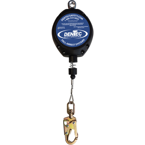 Cable Self Retracting Lanyard with Composite Housing, 50', Swivel