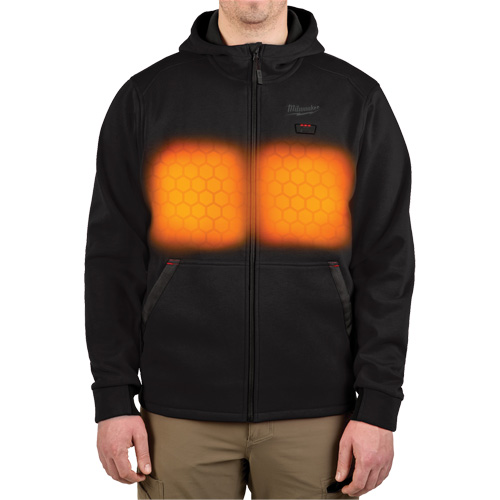 M12™ Heated Hoodie (Jacket Only), Men's, Large, Black, Poly-Cotton