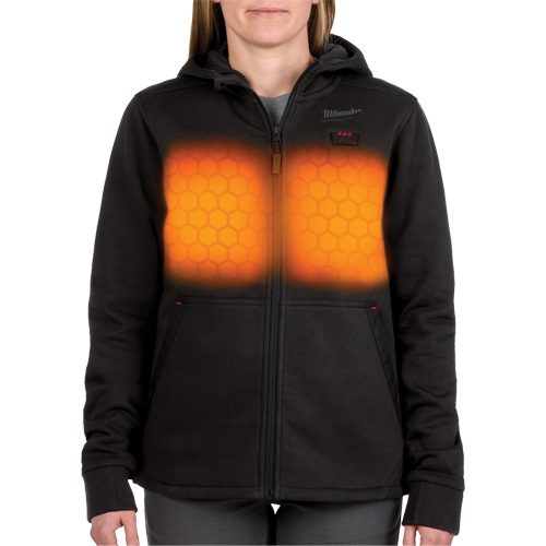 M12™ Heated Hoodie with Battery, Women's, Small, Black, Poly-Cotton