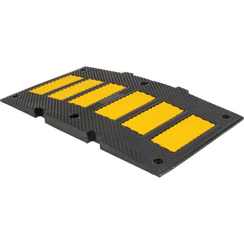 Middle Speed Hump, Rubber, 2' L x 8" W x 1-1/4" H