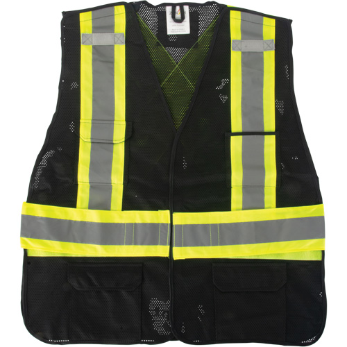 CSA Compliant Surveyor Vest, Black, X-Large, Polyester