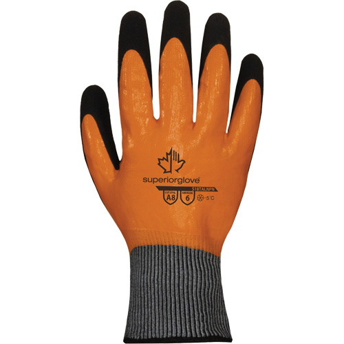 Dexterity® S18TALNPN Cold-Rated Cut-Resistant Gloves, 8, 18 Gauge, Nitrile Coated, ASTM ANSI Level A8