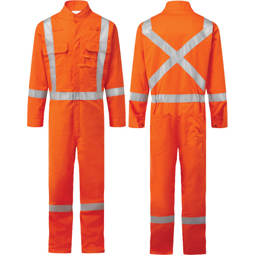 Bizflame® 88/12 Iona 7 oz. FR510 FR Coverall, Size 42 (Tall), Orange